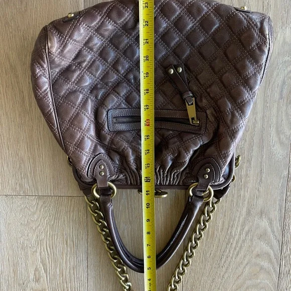 Marc Jacobs Brown Quilted Stam Bag